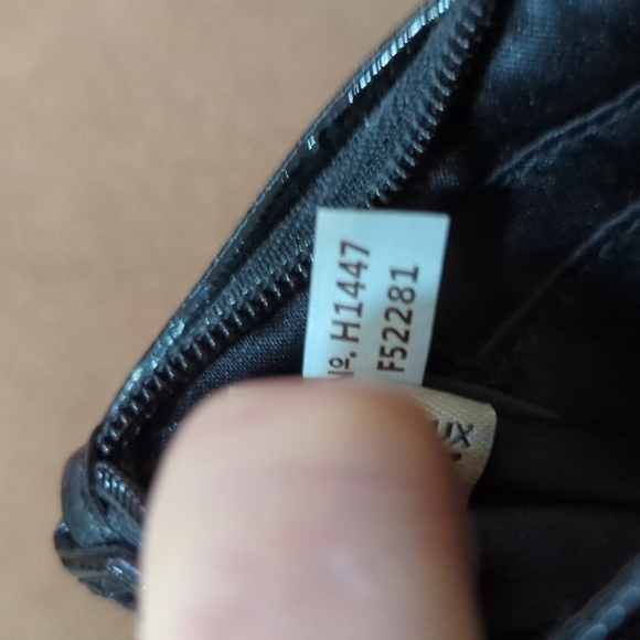 Coach Signature C Black Wristlet 6"x4" - Picture 6 of 9